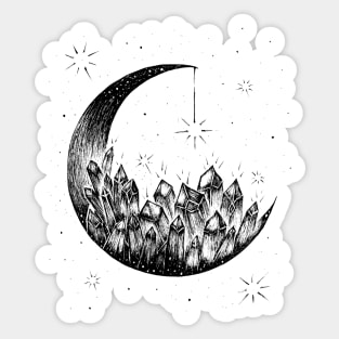 The Crystal Moon Magic Sticker